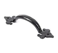 From The Anvil Black Cast 6 Inch Fleur De LYS Pull Handle