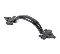 From The Anvil Black Cast 6 Inch Fleur De Lys Pull Handle