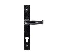 From the Anvil Black Cottage Lever Espag. Lock Set