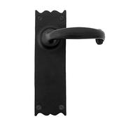From the Anvil Black Cottage Lever Latch Set