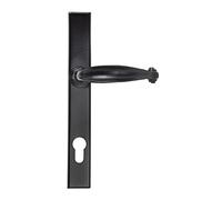 From The Anvil Black Cottage Slimline Lever Espag. Lock Set