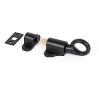 From The Anvil Black Fanlight Catch with Two Keeps