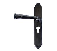 From the Anvil Black Gothic Lever Euro Lock Set