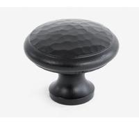 From The Anvil Black Hammered Cabinet Knob - Large
