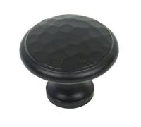 From the Anvil Black Hammered Cabinet Knob - Large