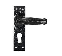 From The Anvil Black Lever Euro Lock Set