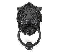 From The Anvil Black Lion Head Door Knocker