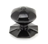 From The Anvil Black Octagonal Centre Door Knob - Internal