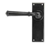 From The Anvil Black Regency Lever Latch Set