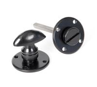 From The Anvil Black Round Bathroom Thumbturn