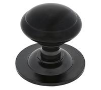 From the Anvil Black Round Centre Door Knob