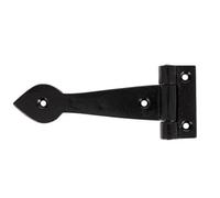From The Anvil Black Smooth 6 Inch Cast T Hinge (Pair)