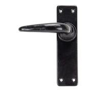 From the Anvil Black Smooth Lever Latch Set