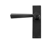 From the Anvil Black Straight Lever Latch Set