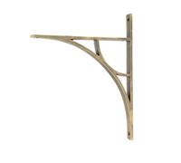 From The Anvil Burnished Brass Tyne Shelf Bracket (314mm X 250mm)