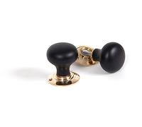 From the Anvil Ebony and PB Bun Mortice/Rim Knob Set