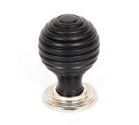 From The Anvil Ebony And Pn Beehive Cabinet Knob 35mm