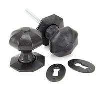 From The Anvil External Beeswax Octagonal Mortice/Rim Knob Set, Yellow