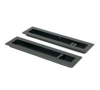From The Anvil Matt Black 250mm Plain Rectangular Pull - Privacy Set