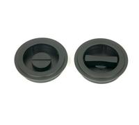 From The Anvil Matt Black 60mm Art Deco Round Pull - Privacy Set