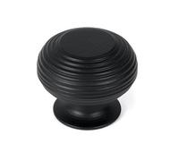 From the Anvil Matt Black Beehive Cabinet Knob 40mm