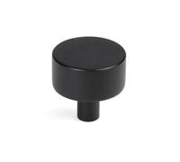 From The Anvil Matt Black Kelso Cabinet Knob - 32mm (No Rose)