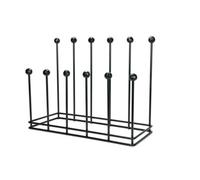 From The Anvil Matt Black Six Pair Boot Rack