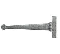 From The Anvil Pewter 12 Inch Penny End T Hinge (Pair)