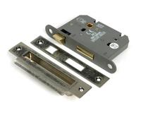 From The Anvil Pewter 3" Heavy Duty Bathroom Mortice Lock