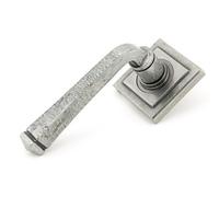 From The Anvil Pewter Avon Round Lever On Rose Set (Square)