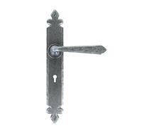 From The Anvil Pewter Cromwell Lever Lock Set