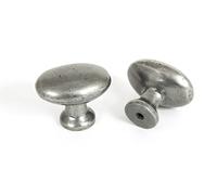 From the Anvil Pewter Oval Cabinet Knob