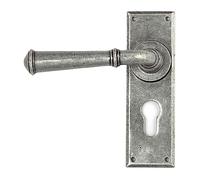 From the Anvil Pewter Regency Lever Euro Lock Set
