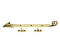 From The Anvil Polished Brass 10 Inch Monkeytail Stay