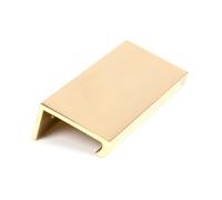 From The Anvil Polished Brass 100mm Plain Edge Pull
