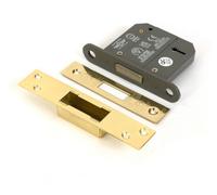 From The Anvil Polished Brass 3" 5 Lever Bs Dead Lock