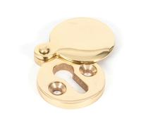 From The Anvil Polished Brass 30mm Round Escutcheon