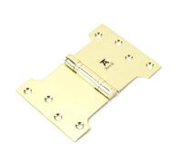 From The Anvil Polished Brass 4 Inch X 4 Inch X 6 Inch Parliament Hinge (Pair) Ss