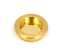 From The Anvil Polished Brass 60mm Art Deco Round Pull
