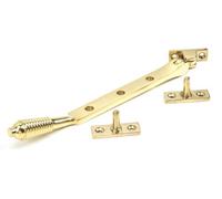From The Anvil Polished Brass 8 Inch Reeded Stay