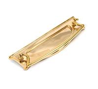 From The Anvil Polished Brass Art Deco Letter Plate