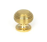 From the Anvil Polished Brass Beehive Cabinet Knob 30mm