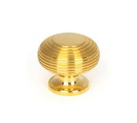 From The Anvil Polished Brass Beehive Cabinet Knob 40mm