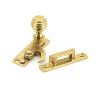 From The Anvil Polished Brass Beehive Sash Hook Fastener