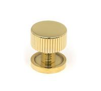 From The Anvil Polished Brass Judd Cabinet Knob - 25mm (Plain)