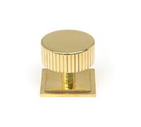 From The Anvil Polished Brass Judd Cabinet Knob - 38mm (Square)