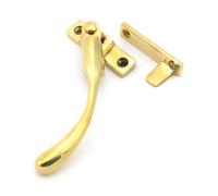 From The Anvil Polished Brass Night-Vent Locking Peardrop Fastener - Lh
