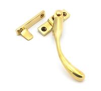 From The Anvil Polished Brass Night-Vent Locking Peardrop Fastener - RH