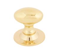 From The Anvil Polished Brass Oval Cabinet Knob 33mm