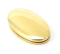 From The Anvil Polished Brass Oval Escutcheon & Cover